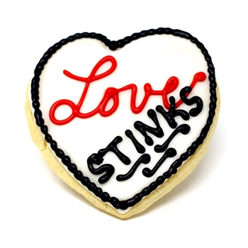 Love Stinks Sugar Cookie