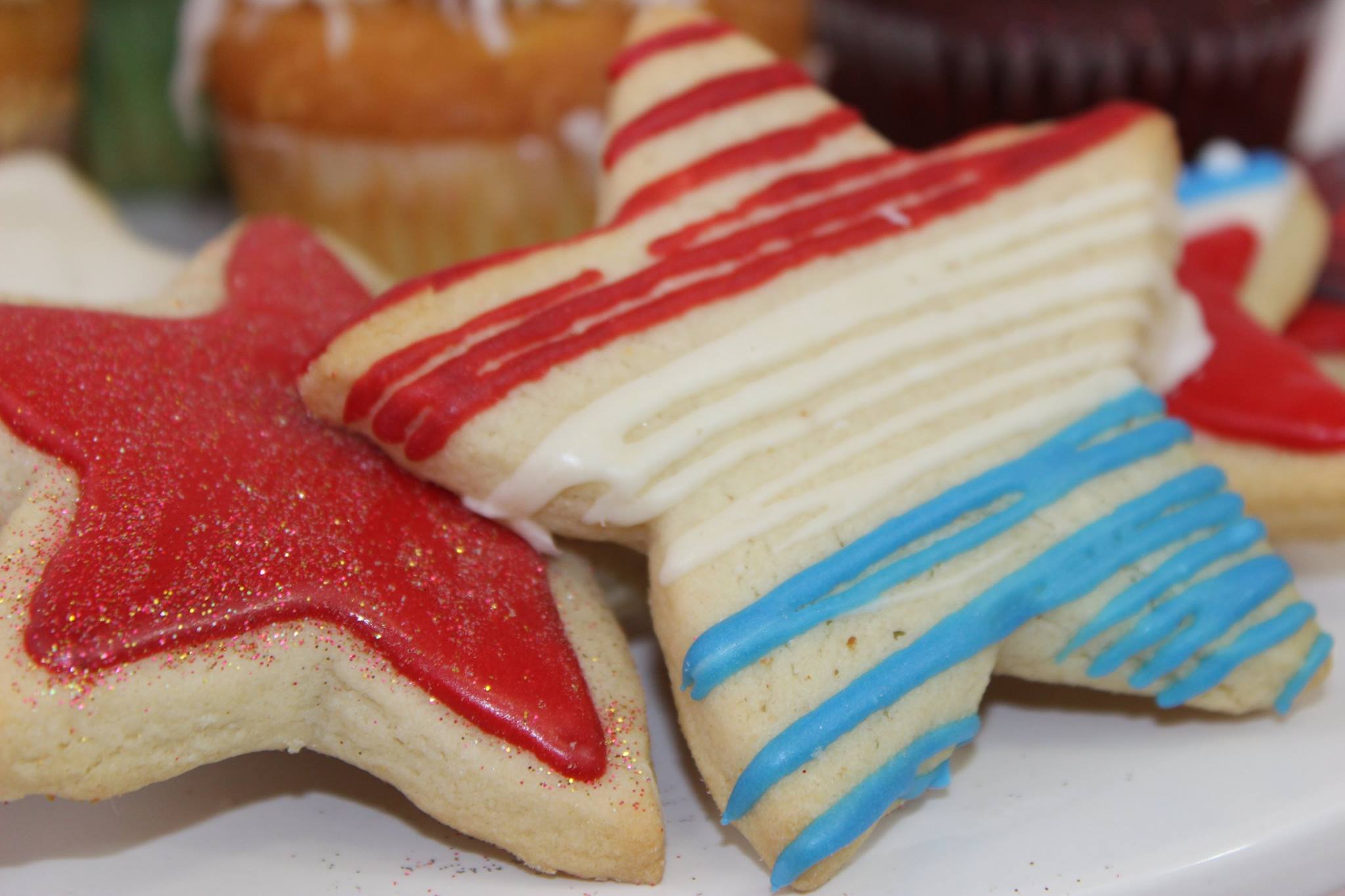 Stars and Stripes Sugar Cookie