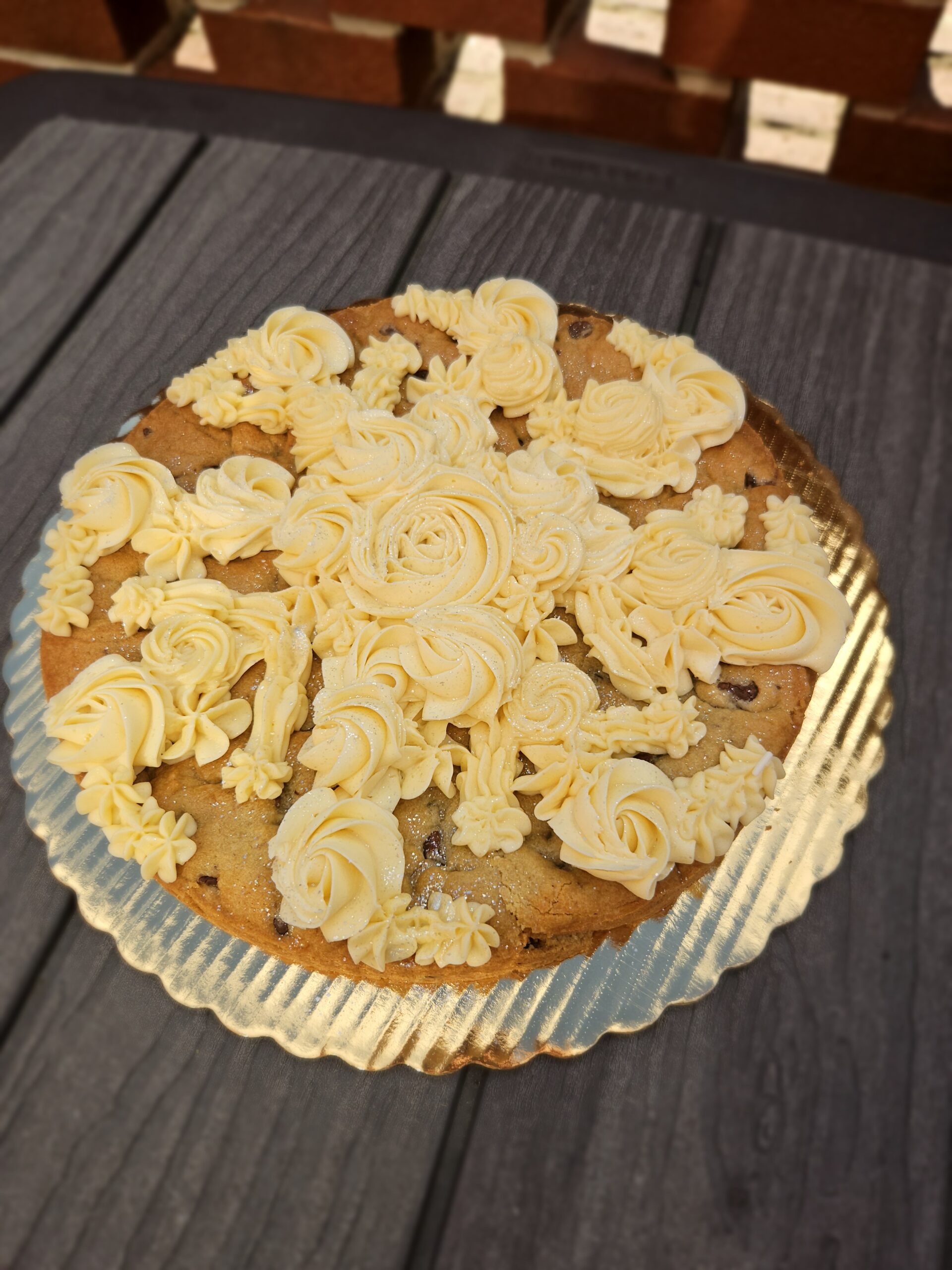 Snowflake Cookie Cake