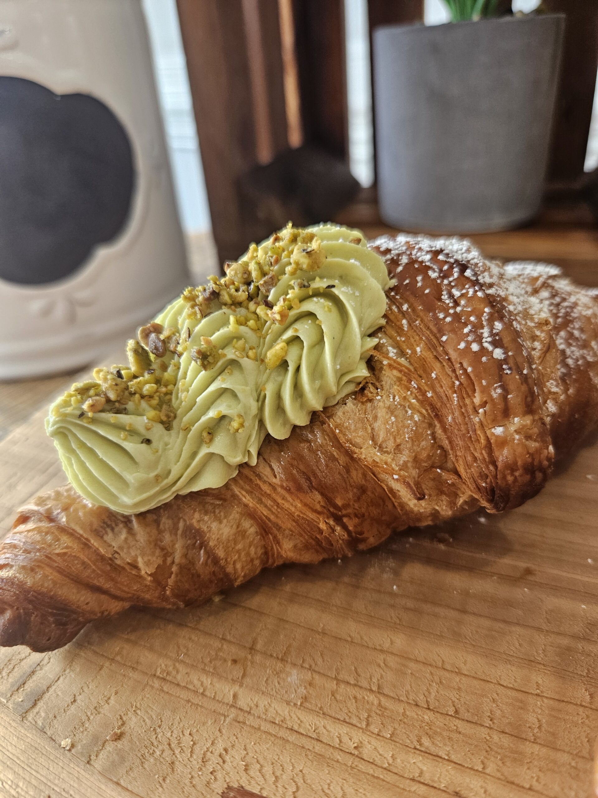 Pistachio Cream Filled Croissant