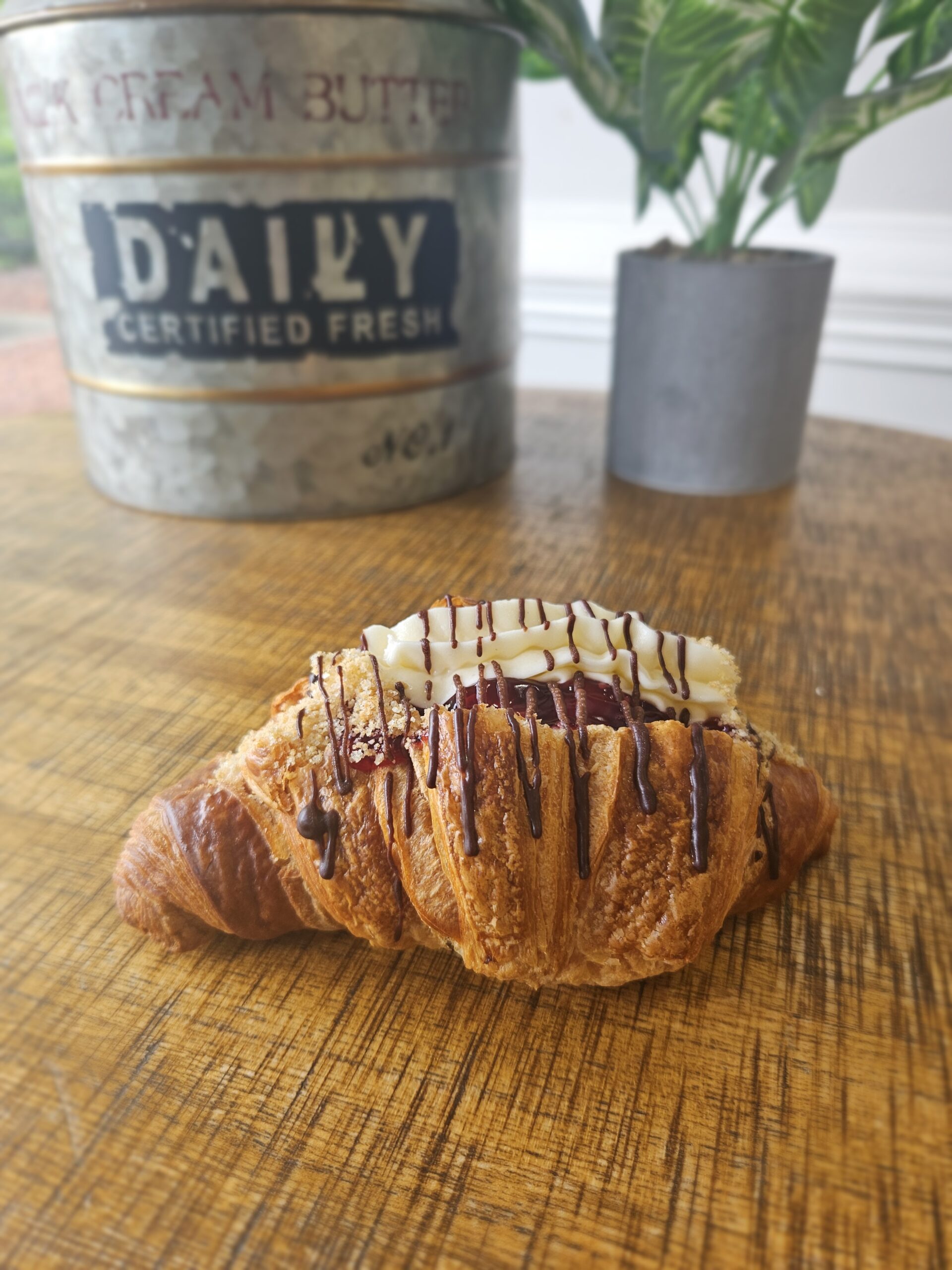 Chocolate Cherry Cheesecake Croissant