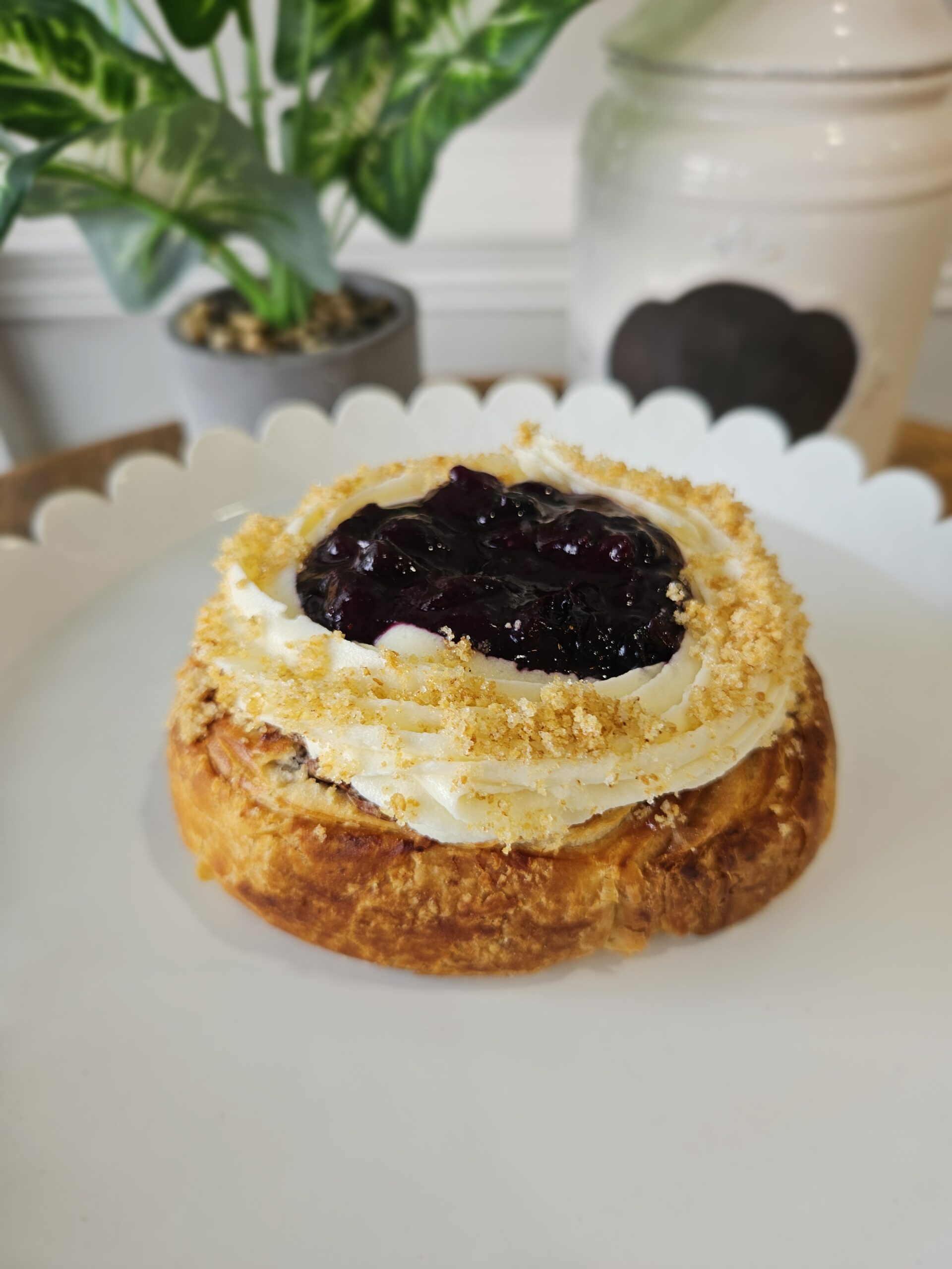 Blueberries & Cream Brioche