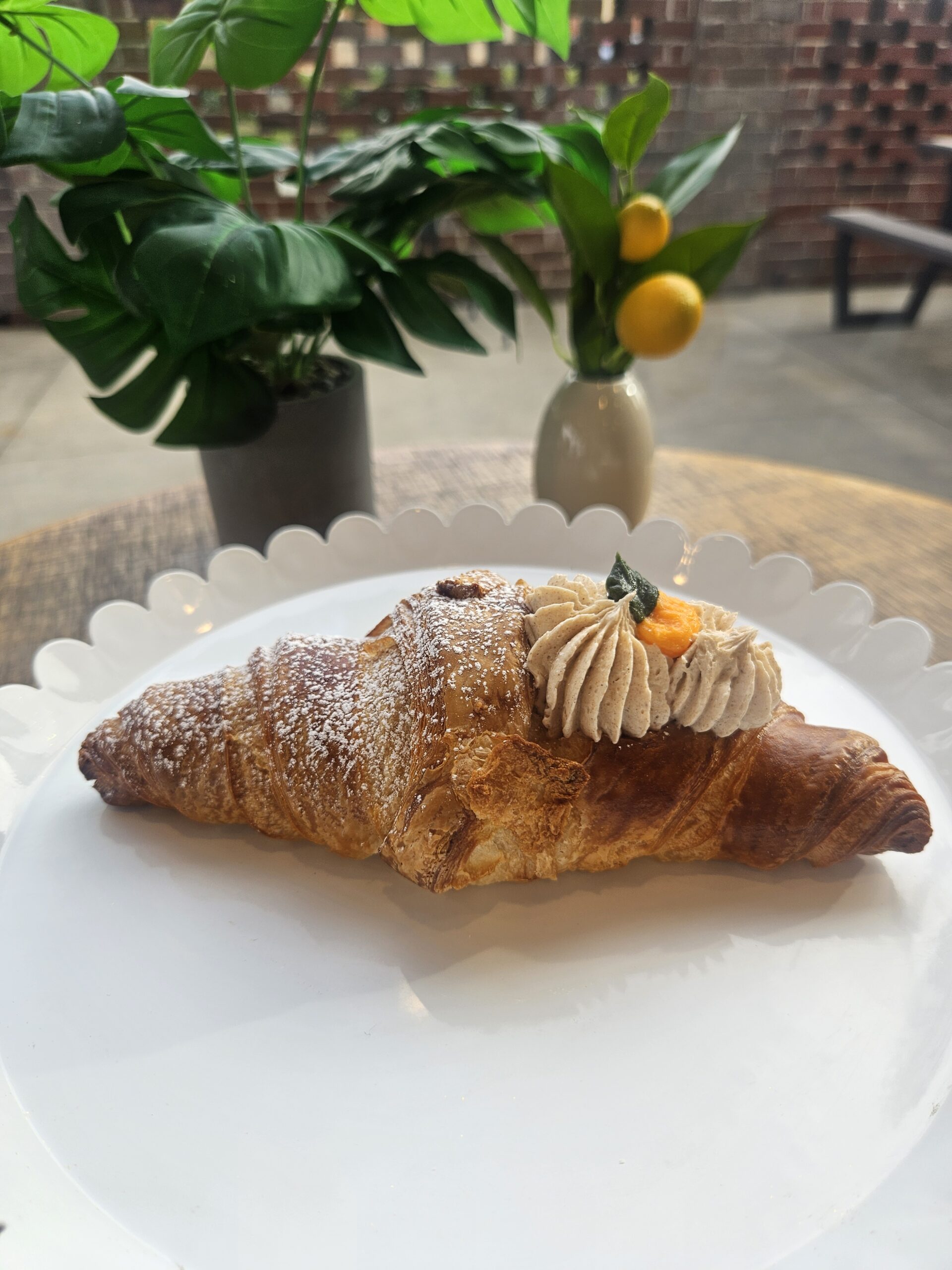 Pumpkin Spice Stuffed Croissant